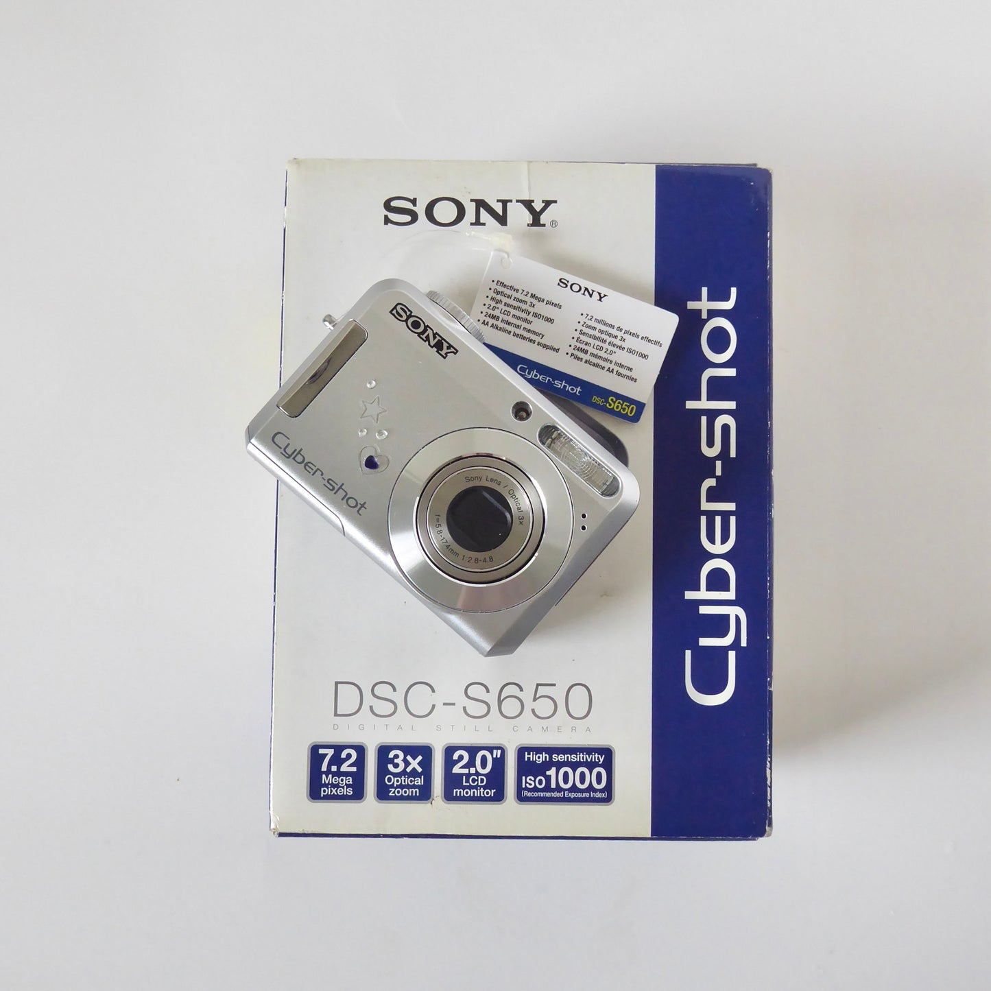 Sony Cybershot S650 Digital Camera IN BOX