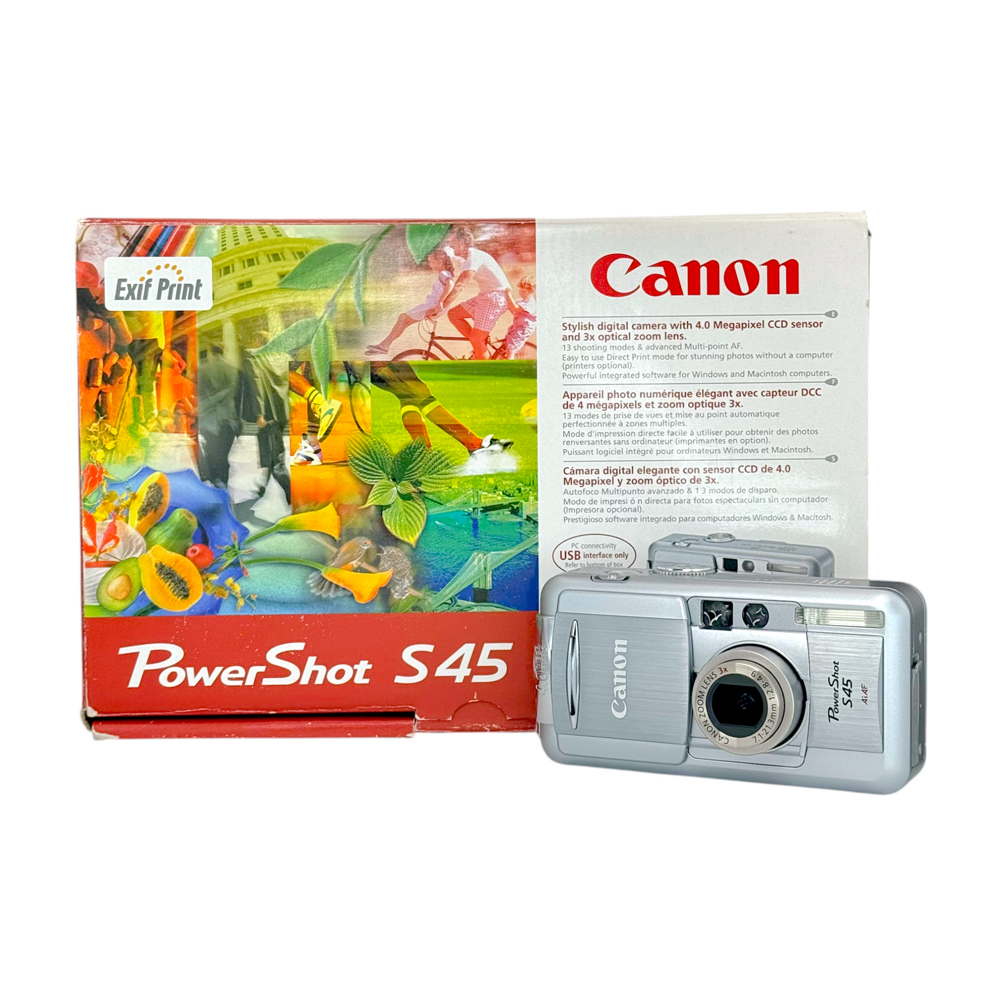 Canon Powershot S45 Digital Camera IN BOX